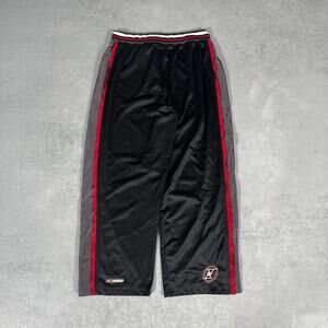 Reebok I3 Allen Iverson Breakaway Pants Black Red Mesh Vintage Y2K - Size: L